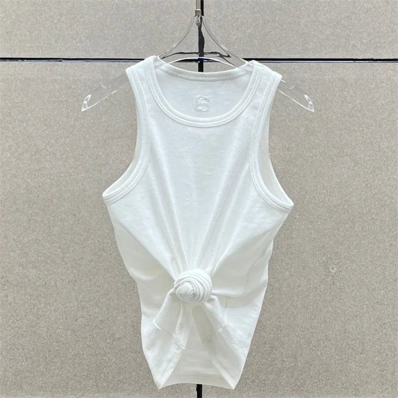 Women's t-shirt 2025 summer new shoulder padded slim fit short sleeved top pure cotton round neck pullover y2k Crop top corset