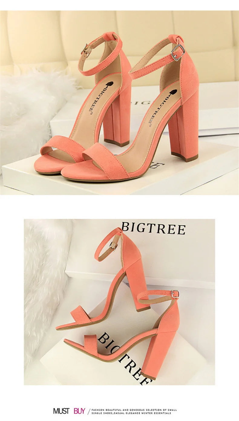 Summer Women’s Gladiator Block Heel Sandals