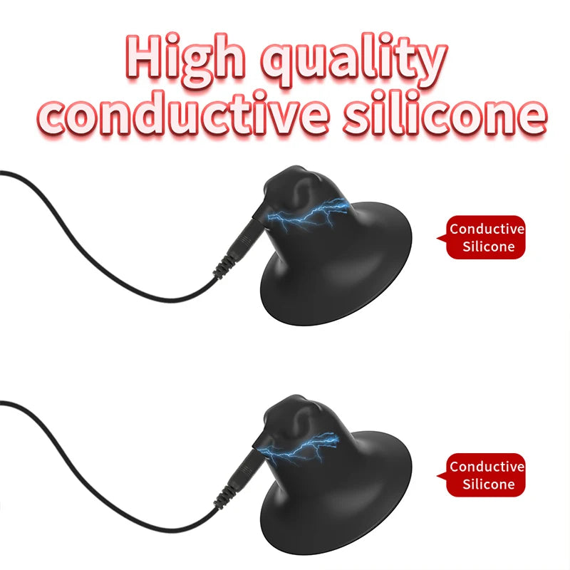 Electric Shock Nipple Sucker Enlarger Nipple Clamp Pussy Pump Clit Clip Vacuum Stimulate Breast Enlarger Sextoy For Women Men SM