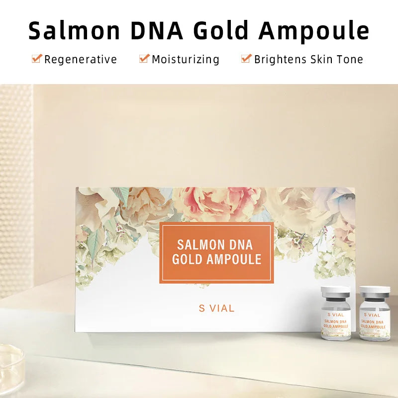 5ml High Salmon DNA Gold Ampoule Skin Booster Serum BB Cream Glow Beginner Starter Kit Face Skin Care Essence