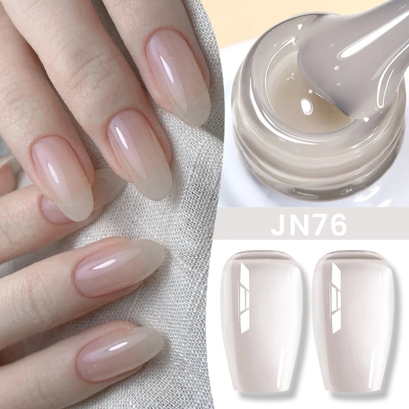 BORN PRETTY 10ml Blood Red Jelly Transparent Gel Nail Polish Wine Red Winter Color Semi Permanent Soak Off UV LED Varnish