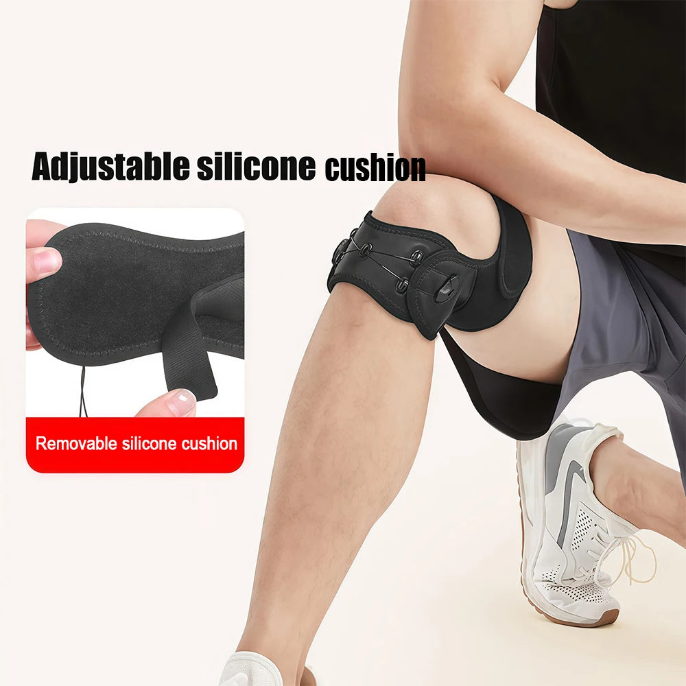 1Pcs Adjustable Knob Patella Knee Brace, Patellar Tendon Support for Men Women, Soccer, Running, Basketball, Tendonitis, Squats