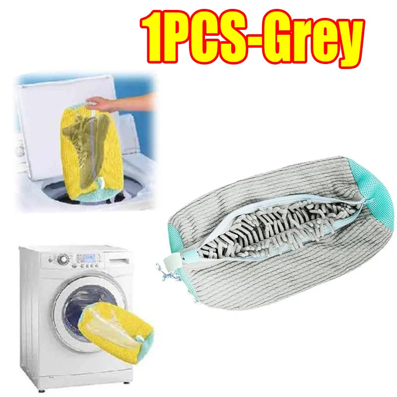 Laundry Bags Shoe Washing Machine Bag-with Zipper Laundry Bag with Rich Fluff Inside, Perfect for Sneakers and Casual Shoes
