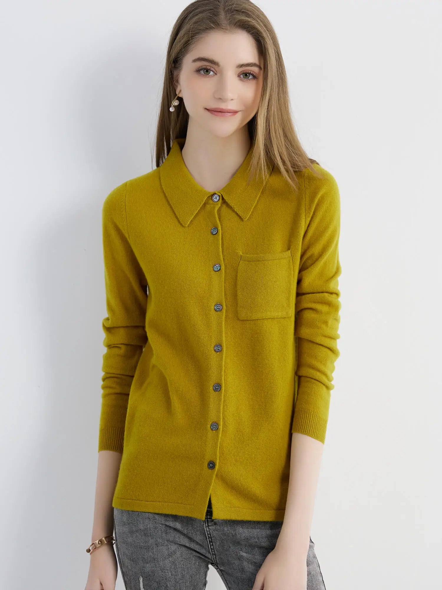Cardigan for Women Tops Sweater Knitwears Cardigans Knit Coat 100% Wool 2023 Spring Vintage Jumper Jacket Clothes Korean Fashion