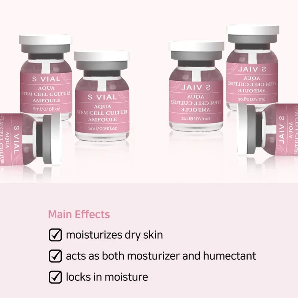 Salmon DNA Gold Peptide Ampoule Serum Kit - 10 Vials x 5ml - Brightening Whitening Moisturizing Face Skin Care Booster