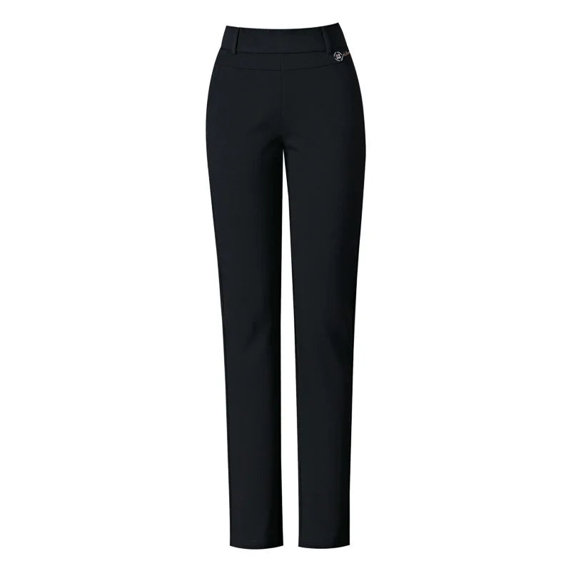 2026 New Women's Black Stretch Suit Pants, Fashion Purple Slim Trousers Green Brown Pantalones 27-34