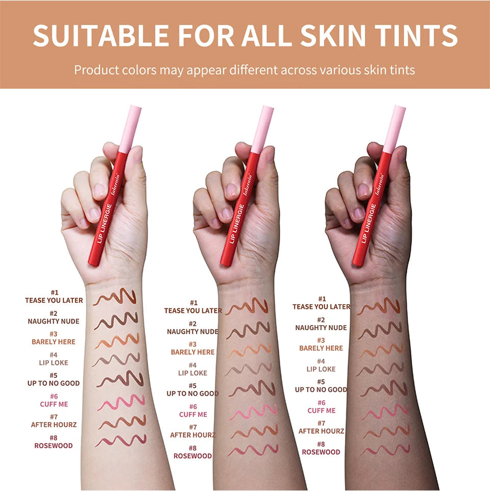 Lakerain Inno Ballpoint Pen Style Lip Liner Long-lasting Non-fading Lip Makeup Lip Line Pen for Clear Definition