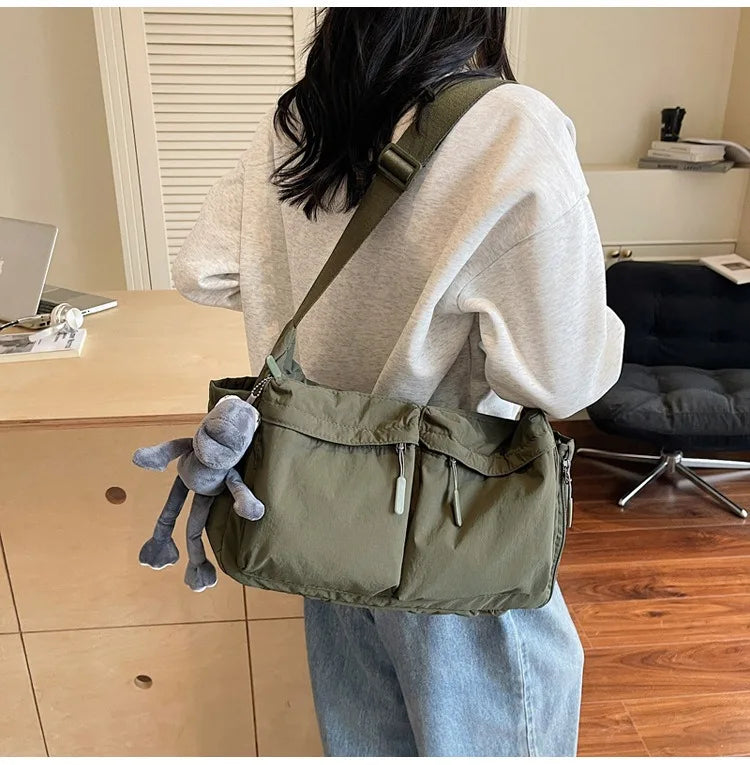 Spring and summer canvas bag women's new hot selling women's bag Youjia high-end sense one-shoulder crossbody bag light luxury n