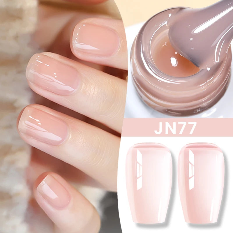 BORN PRETTY 10ml Blood Red Jelly Transparent Gel Nail Polish Wine Red Winter Color Semi Permanent Soak Off UV LED Varnish