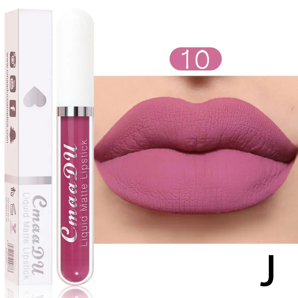18-Color Waterproof Matte Liquid Lipstick