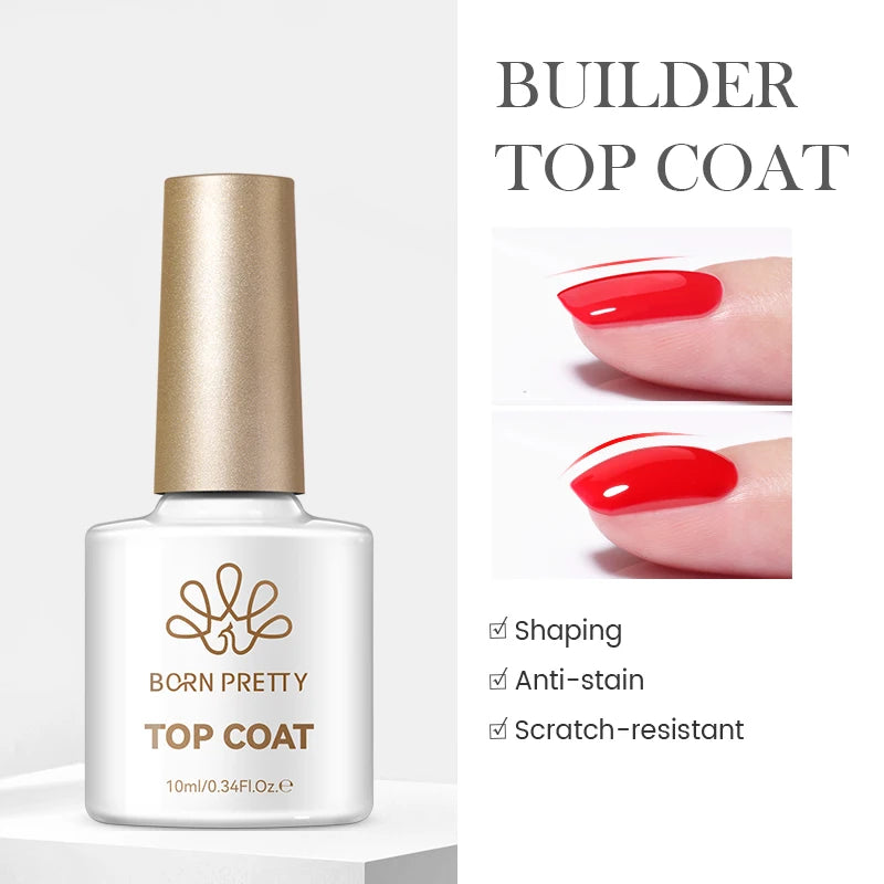 BORN PRETTY 10ml Blood Red Jelly Transparent Gel Nail Polish Wine Red Winter Color Semi Permanent Soak Off UV LED Varnish