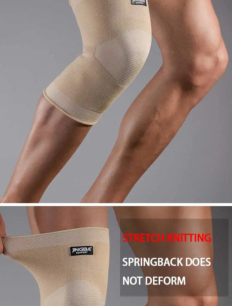 JINGBA SUPPORT Sports Basketball Knee Pads Support Elastic Nylon Knee Brace Volleyball Knee Protector Rodillera Deportiva