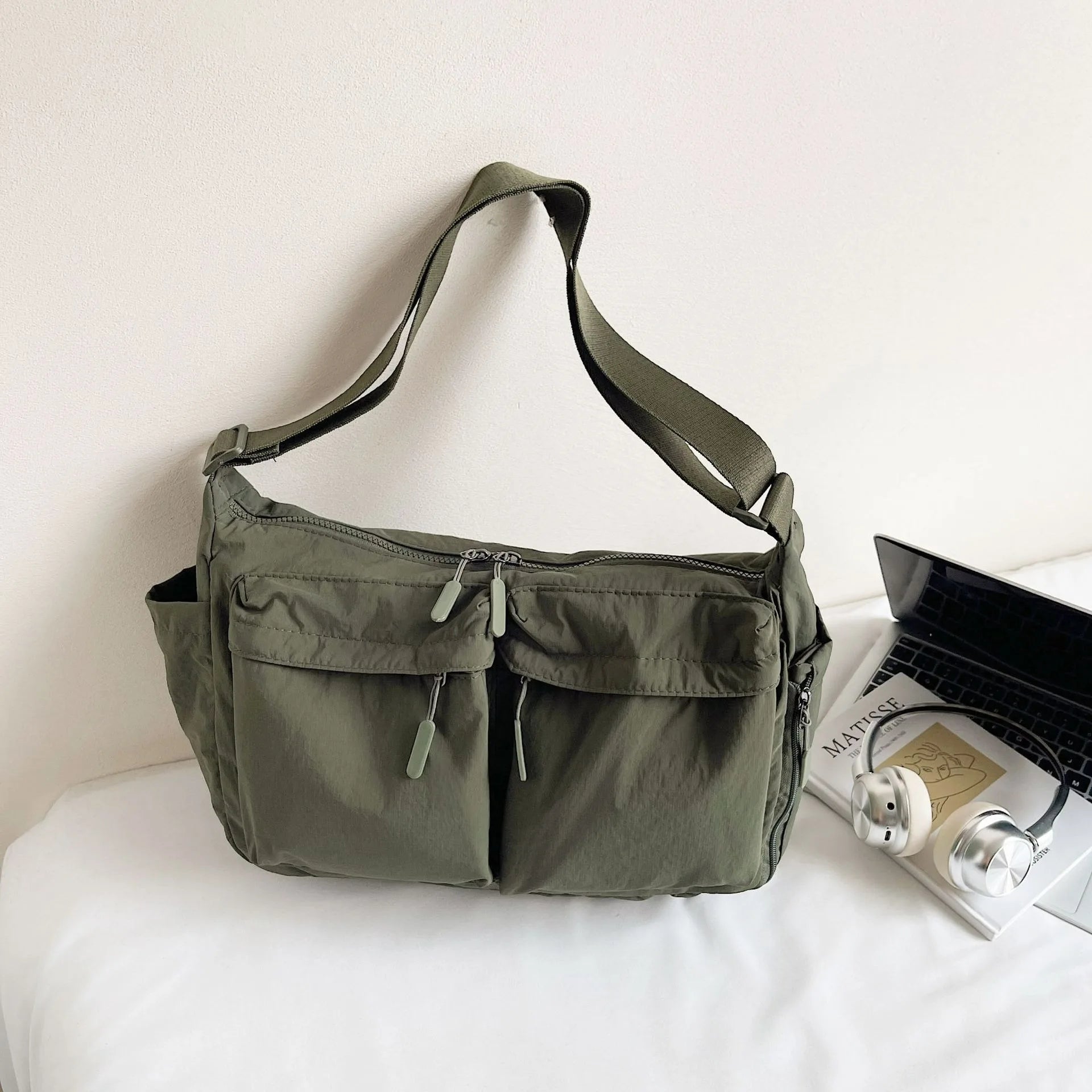 Spring and summer canvas bag women's new hot selling women's bag Youjia high-end sense one-shoulder crossbody bag light luxury n
