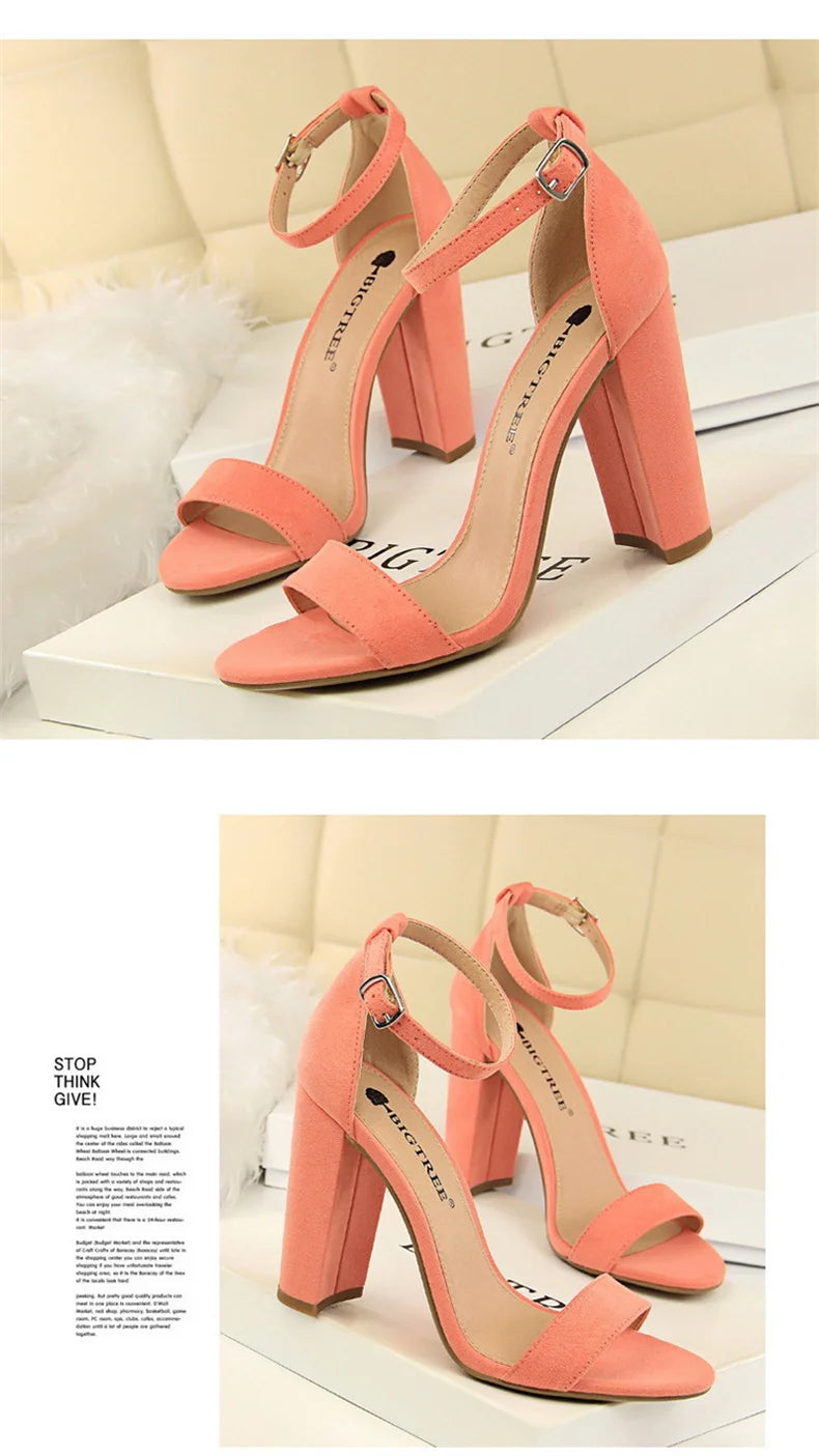 Summer Women’s Gladiator Block Heel Sandals