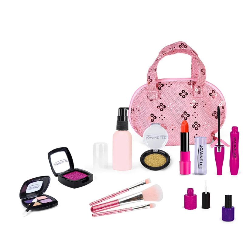 Kids Toys Simulation Cosmetics Set Pretend Makeup Toys Girls Play House Simulation Make up Educational Toys for Girls Fun Game