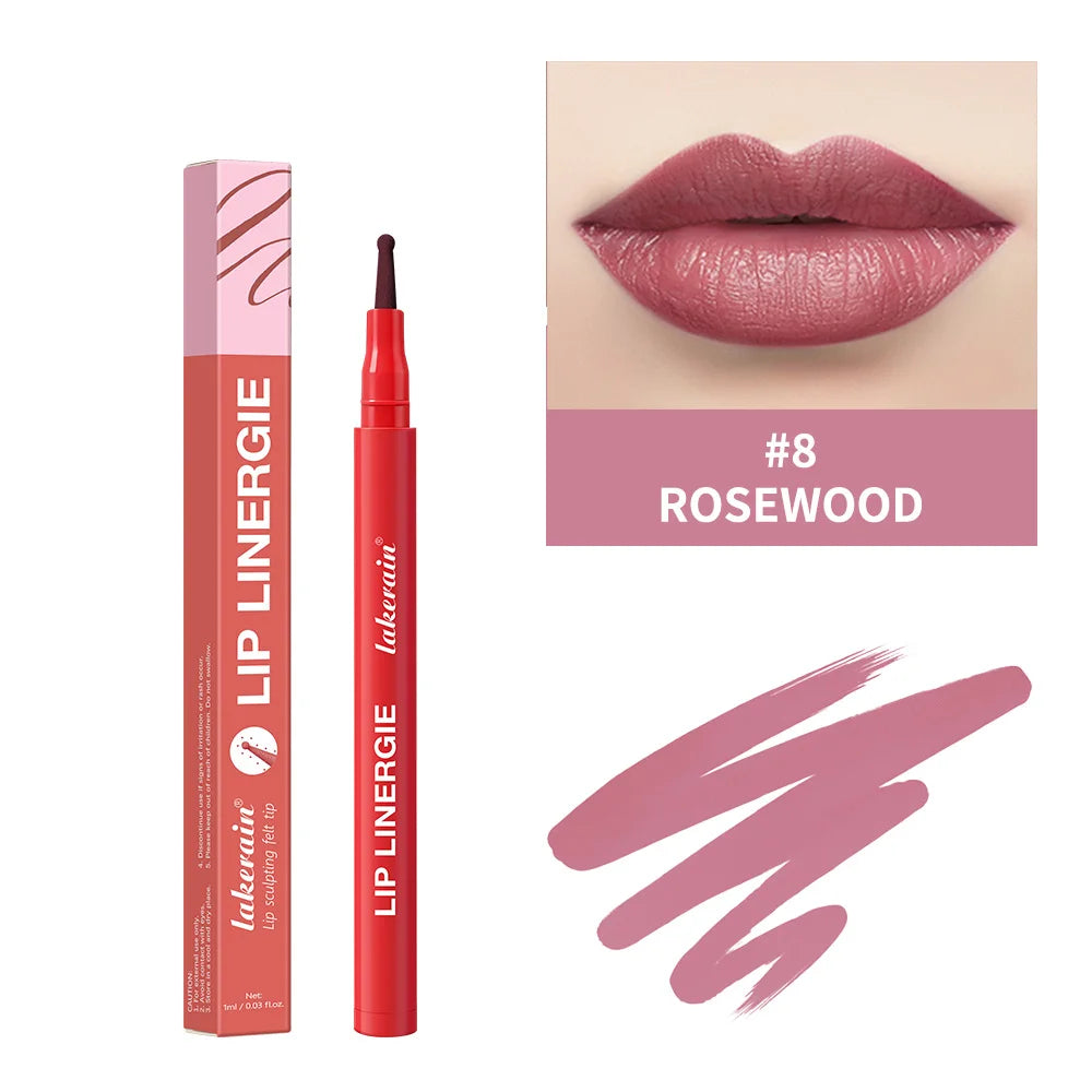 Lakerain Inno Ballpoint Pen Style Lip Liner Long-lasting Non-fading Lip Makeup Lip Line Pen for Clear Definition