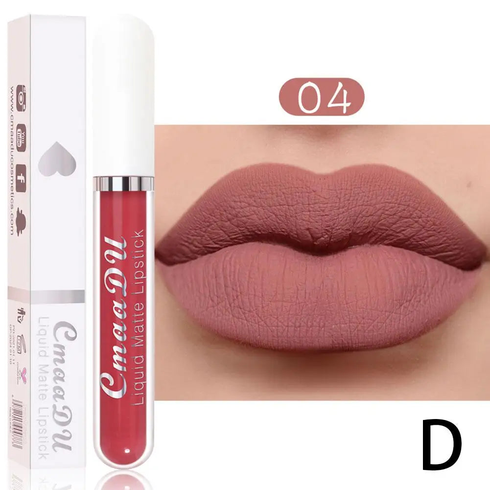 18-Color Waterproof Matte Liquid Lipstick