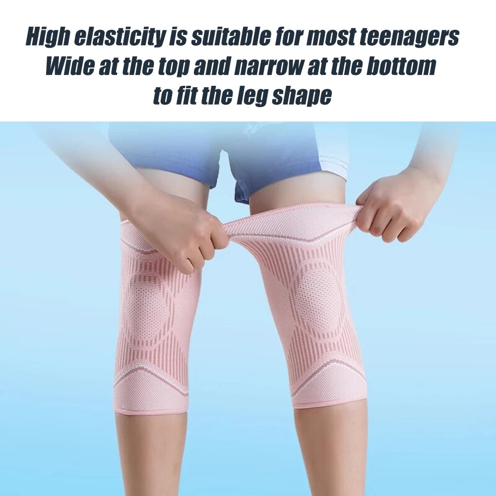 1 Pair Kids Knee Brace Sleeve, Youth Knee Compression Sleeve Children Knee Support Boys & Girls for Basketball Volleyball Sports
