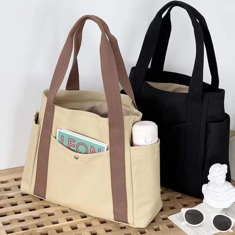 =Women’s Casual Canvas Commuter Tote Bag