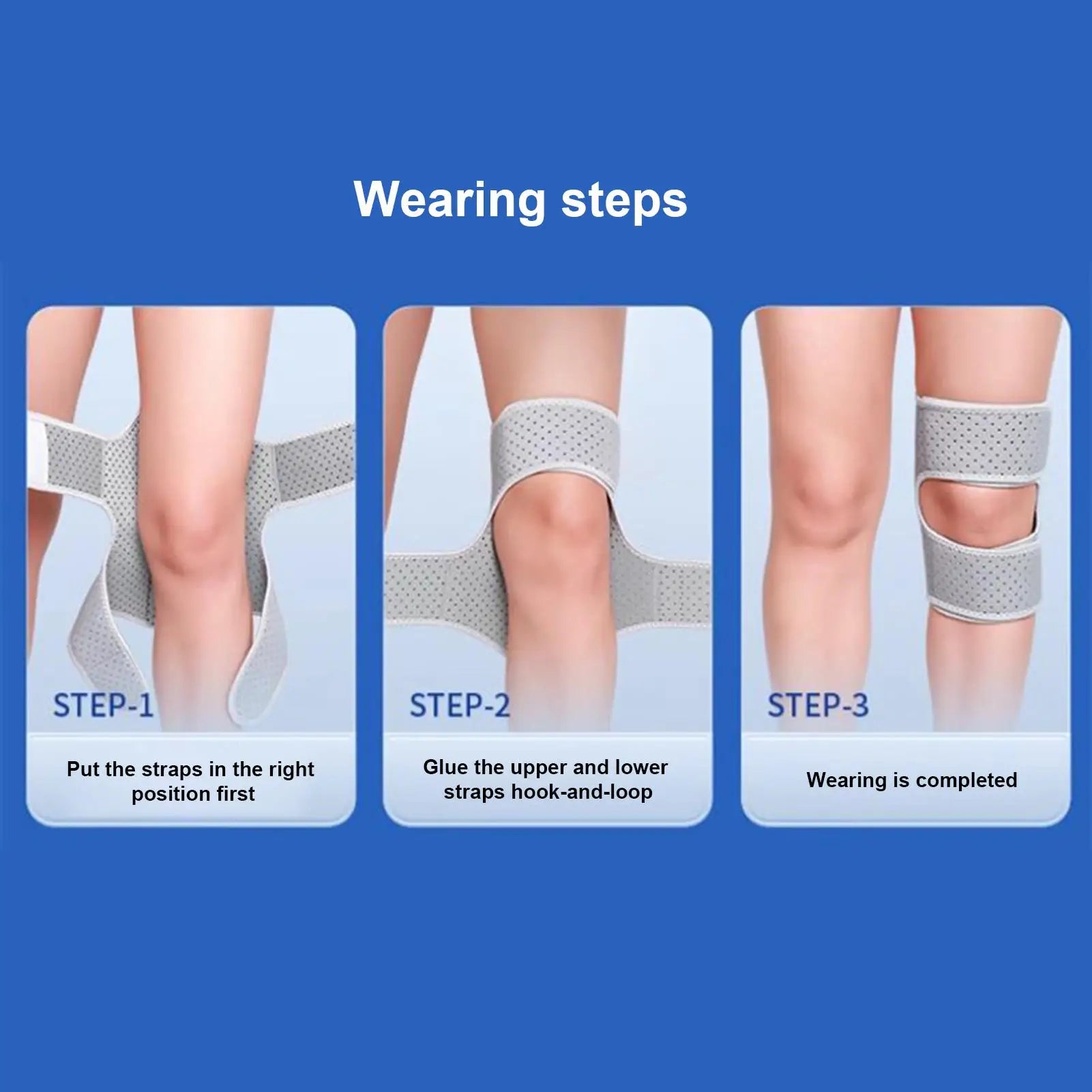 Knee Assistive Device Knee Powerful Brace Joint Support Booster Adjustable Patella Pad Wrap Breathable For Walking Sports Legs