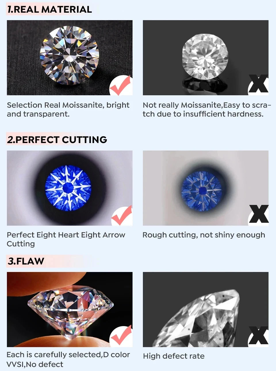 GRA 100% Real 1CT 6.5MM Lab Moissanite Diamond Ring finger Ring For Women 925 Sterling Silver Wedding Luxury fine Jewelry
