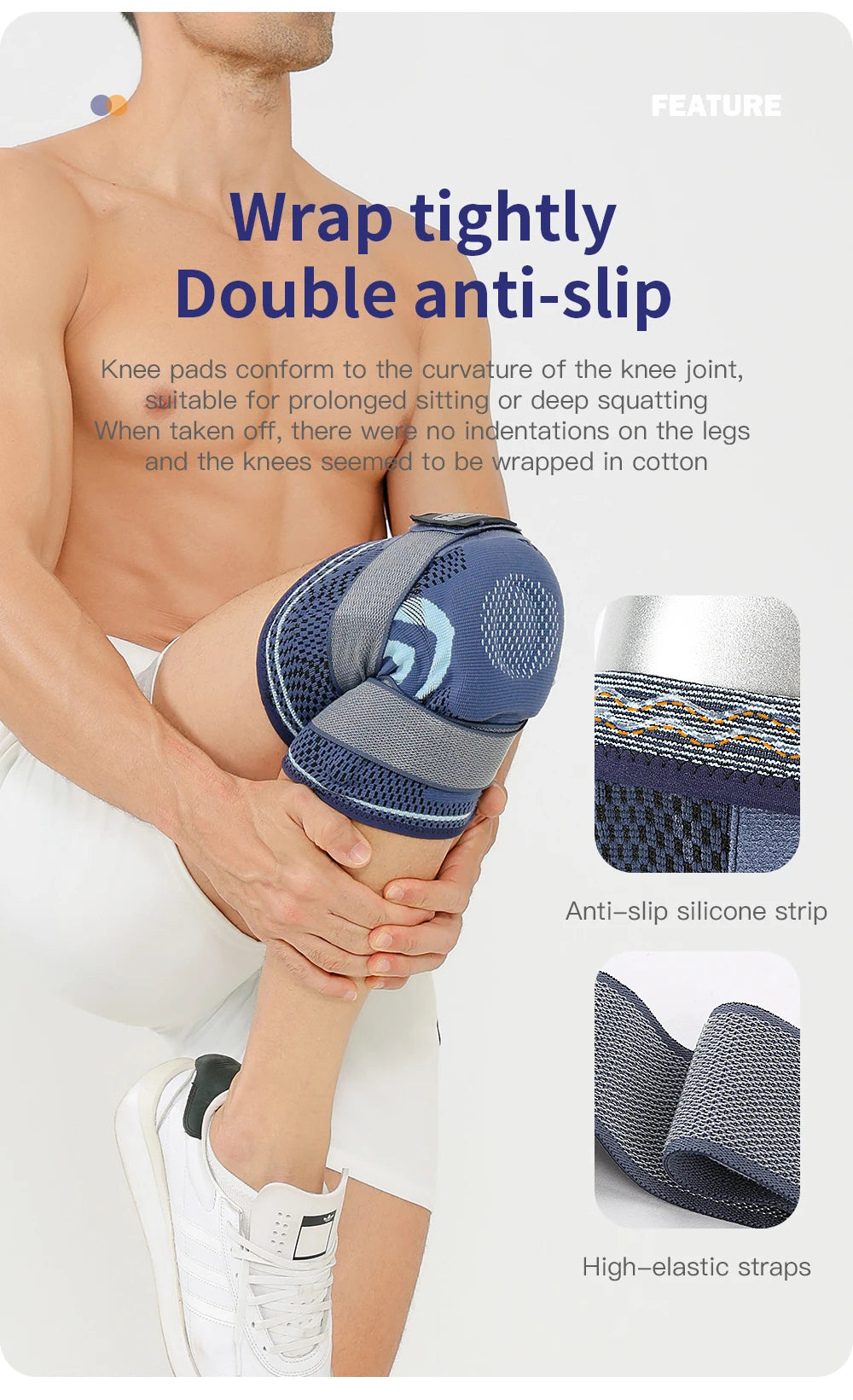 1PC Knee Brace Compression Knit Knee Pad For Sports Quickly Absorb Perspiration Keep Knees Warm Knee Boosters Breathable Support