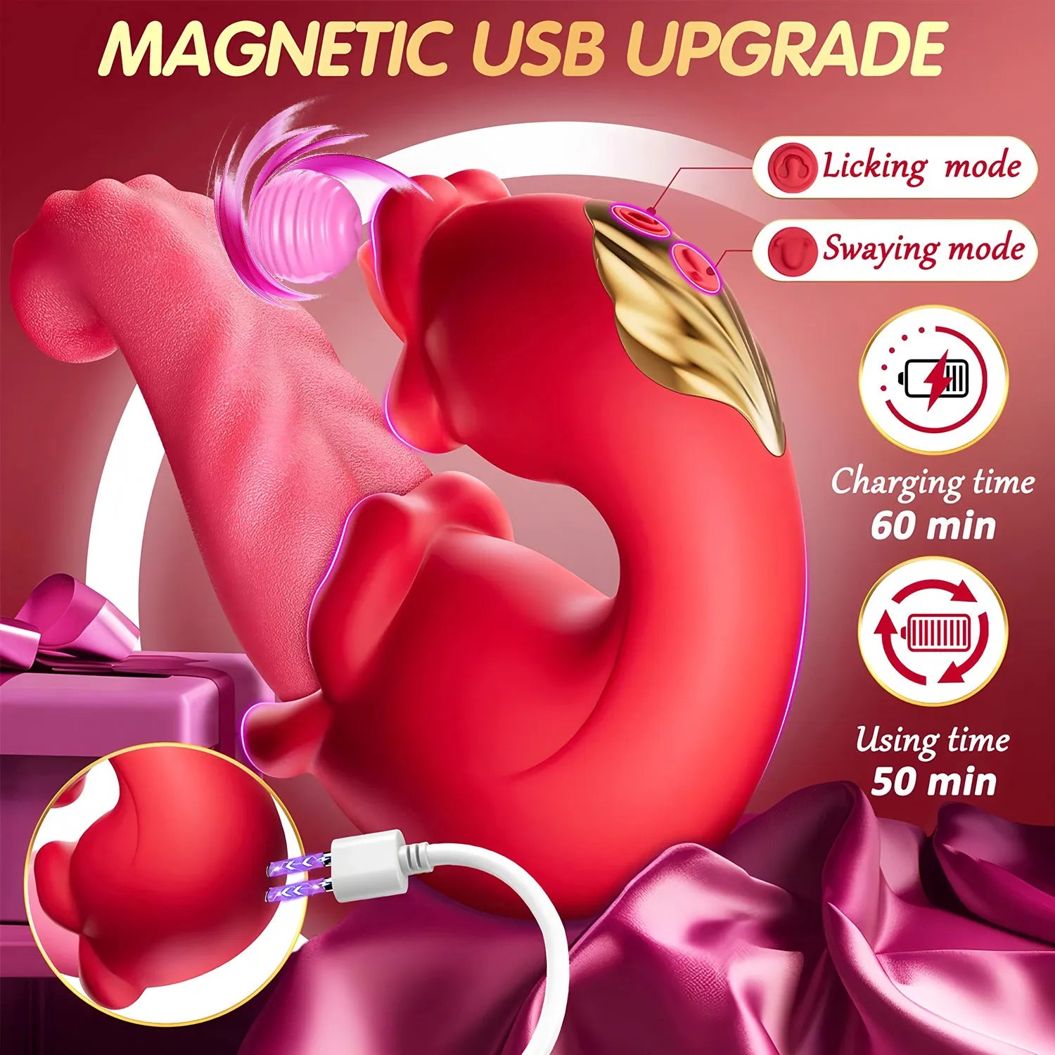 Adult Sex Toy Vibrator for Women Vagina Massager Dildo Licking Clitoral Clit Stimulator Pleasure Tools Adult Products