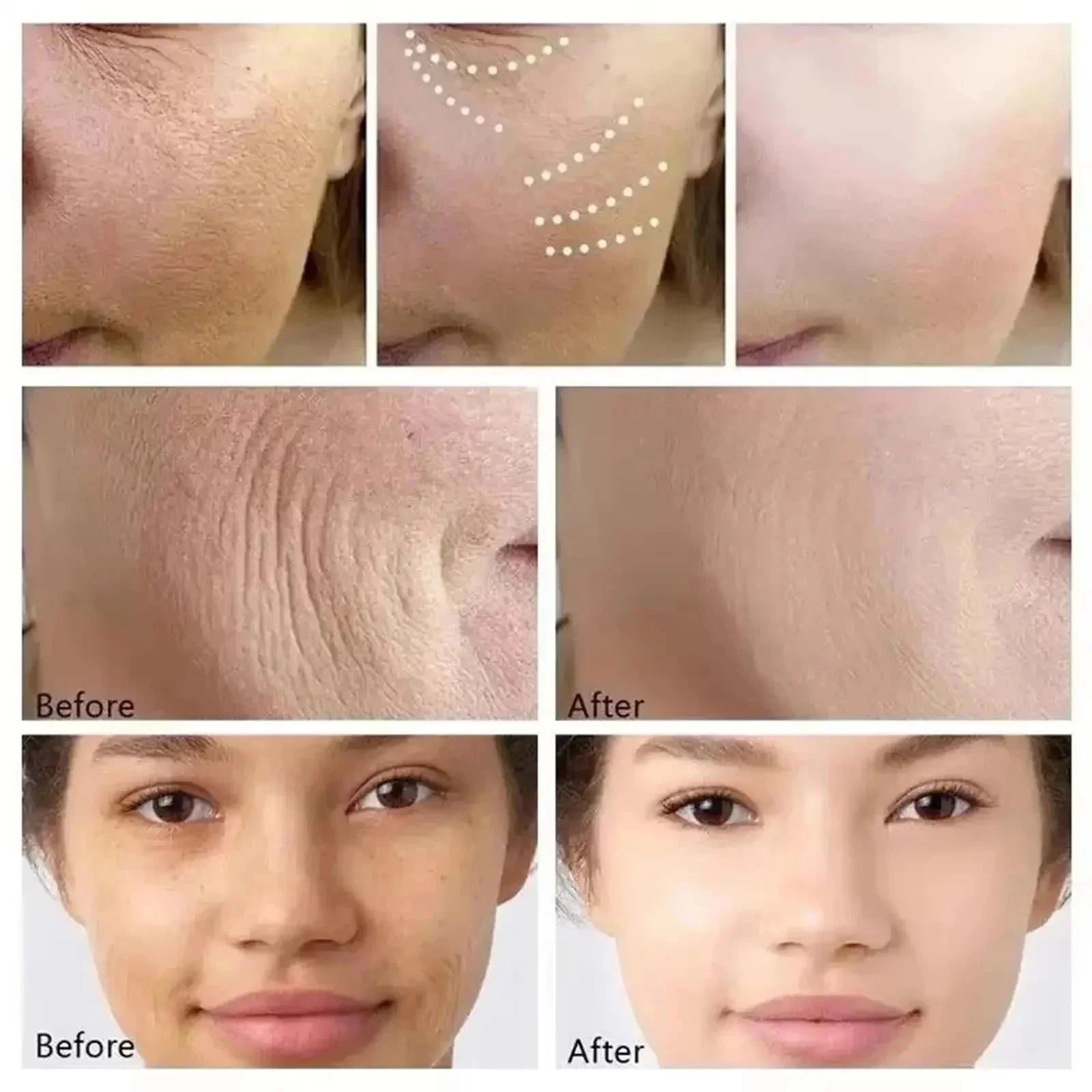 Blue Copper Peptide Wrinkle Remover Serum Instant Firming Lifting Anti-Aging Fade Fine Lines Whitening Korean Skin Care Products