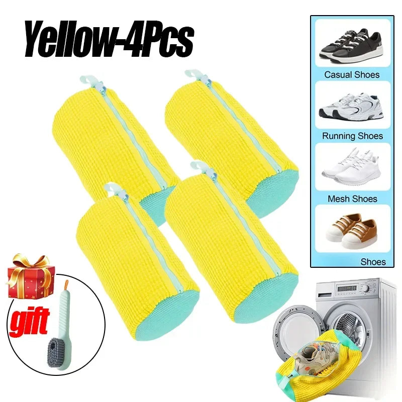 Laundry Bags Shoe Washing Machine Bag-with Zipper Laundry Bag with Rich Fluff Inside, Perfect for Sneakers and Casual Shoes