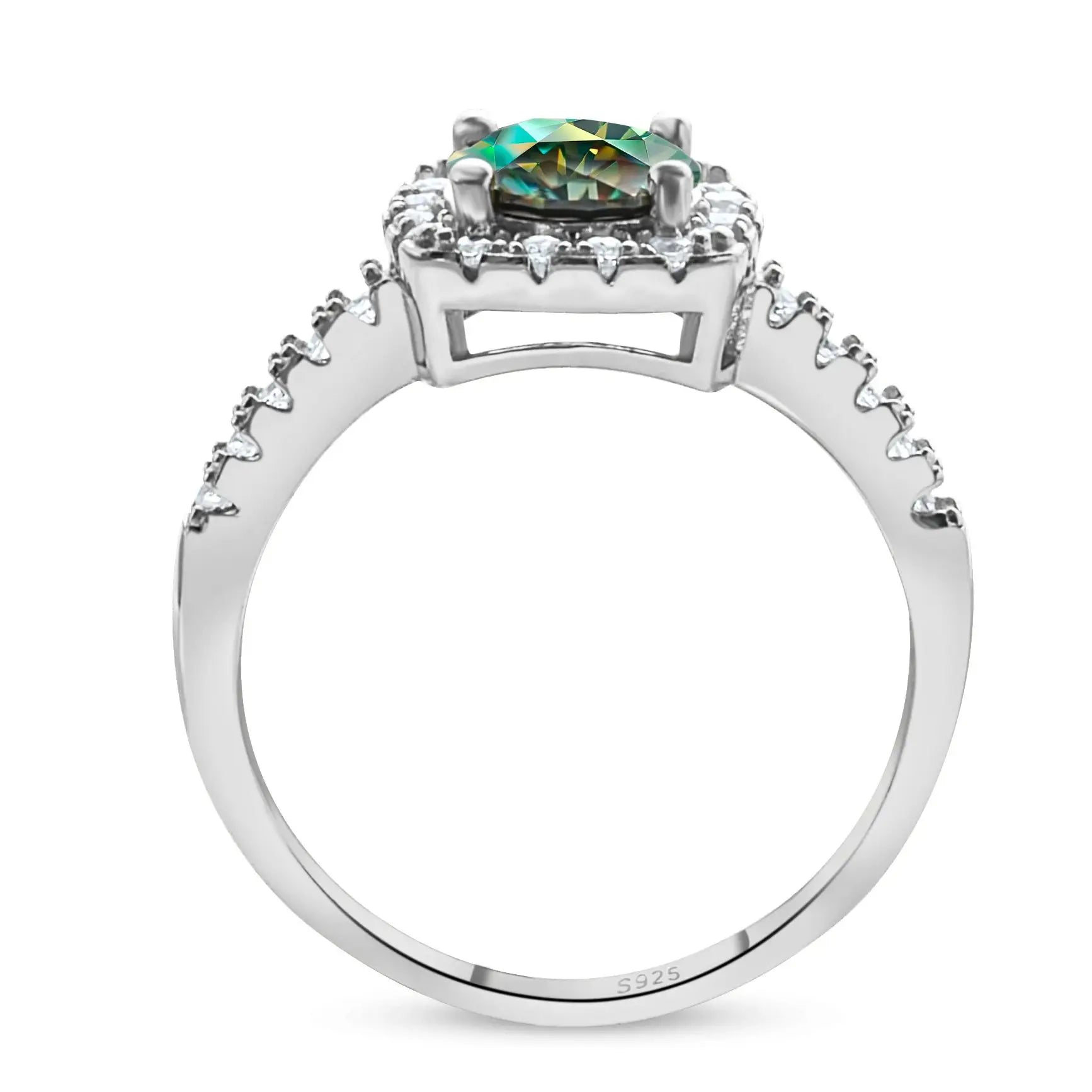 GRA 100% Real 1CT 6.5MM Lab Moissanite Diamond Ring finger Ring For Women 925 Sterling Silver Wedding Luxury fine Jewelry