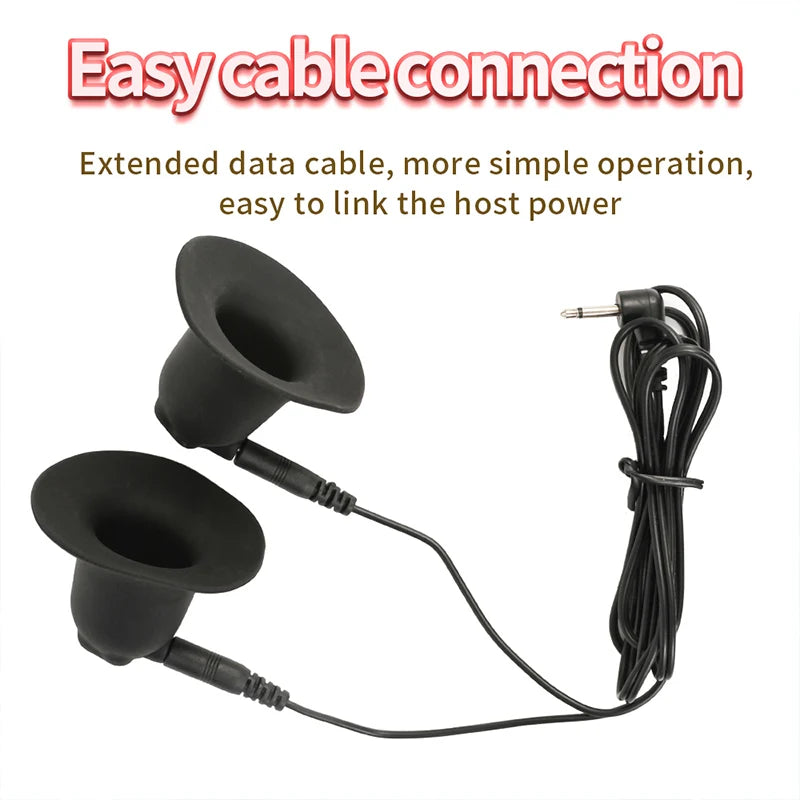 Electric Shock Nipple Sucker Enlarger Nipple Clamp Pussy Pump Clit Clip Vacuum Stimulate Breast Enlarger Sextoy For Women Men SM