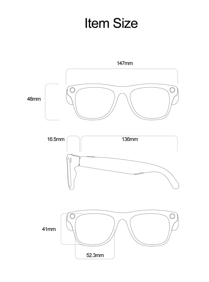 6K HD AI Camera Glasses 800MP Photochromic Multifunctional Smart Glasses Bluetooth Calling Photo Video ChatGPT Music Translation