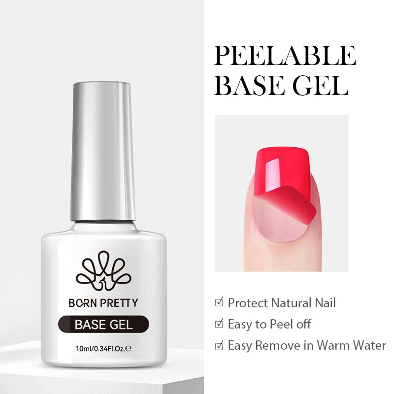 BORN PRETTY 10ml Blood Red Jelly Transparent Gel Nail Polish Wine Red Winter Color Semi Permanent Soak Off UV LED Varnish