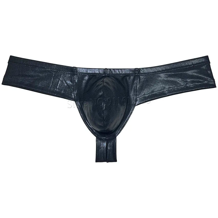 Sexy Men's Soft Wet Look Underwear Pouch Enhancing Underpants Hipster Mini Bikini Boxer Briefs