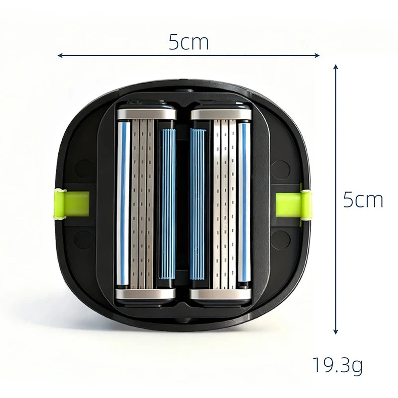 Shavcooo HR100 Multifuntion Hair Shaving Razor Mens Head Shaver Women Body Shaver Portable Safety Haircut Razor with Storage Box