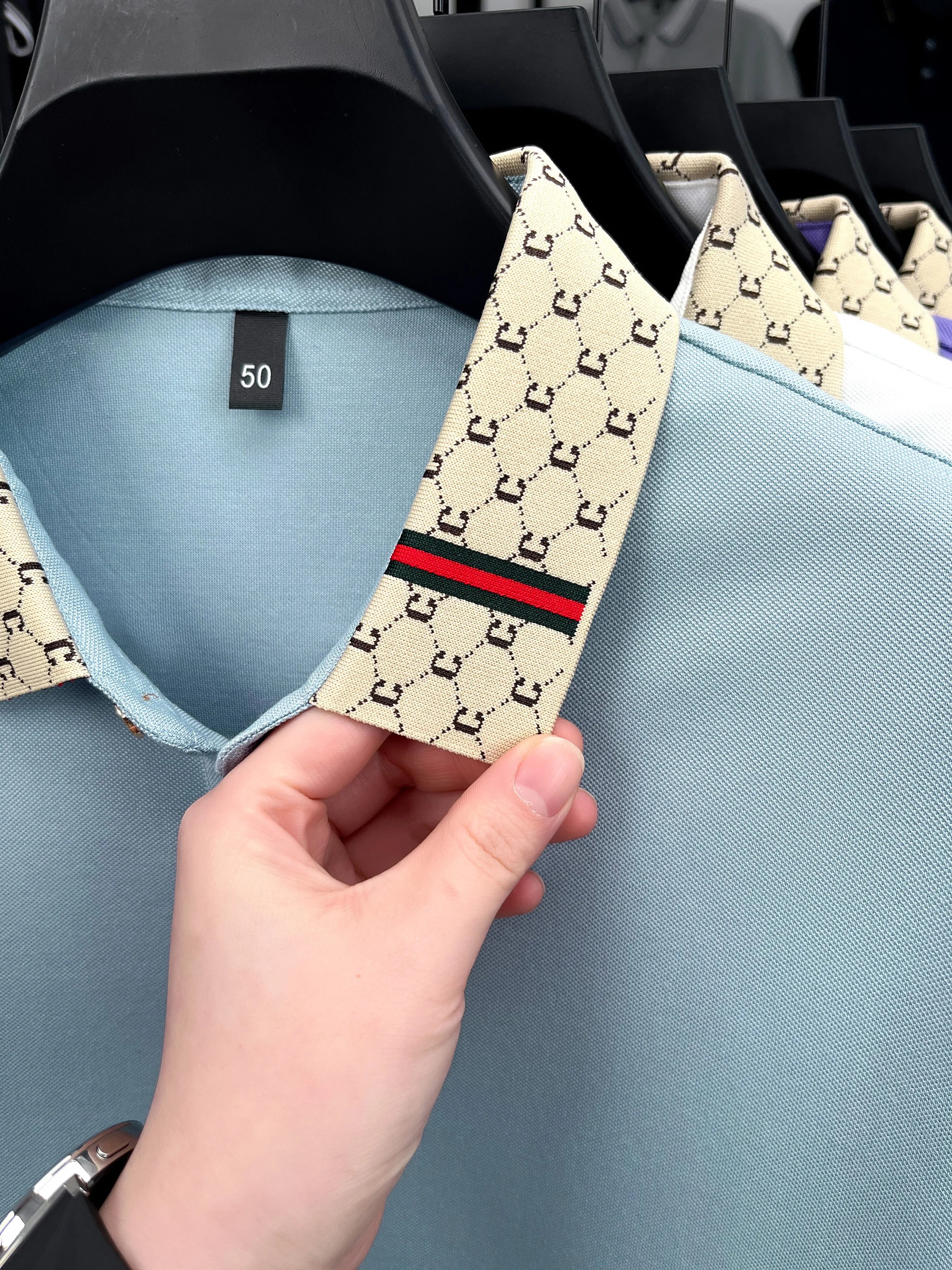 Trendy Men’s Short Sleeve Polo Tee