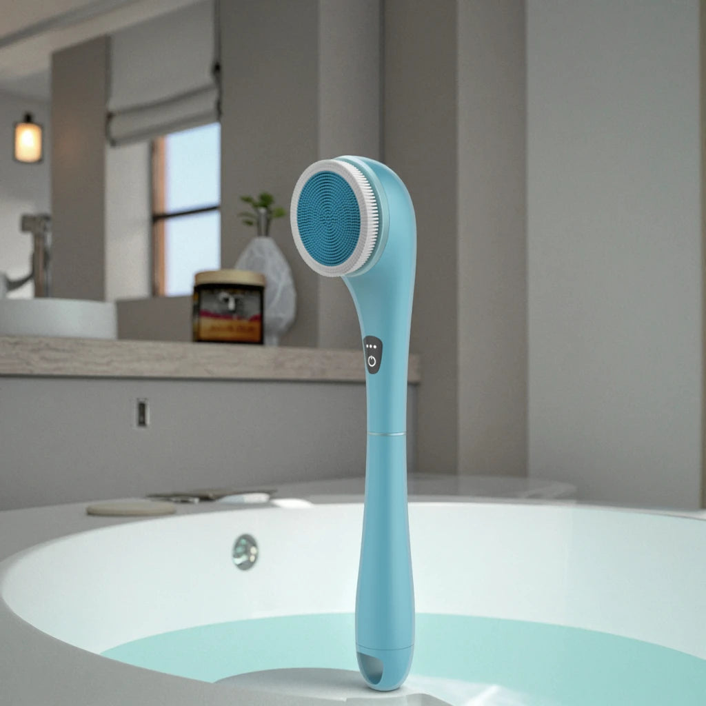 Silicone Bristle Electric Bath Brush for Spa Care