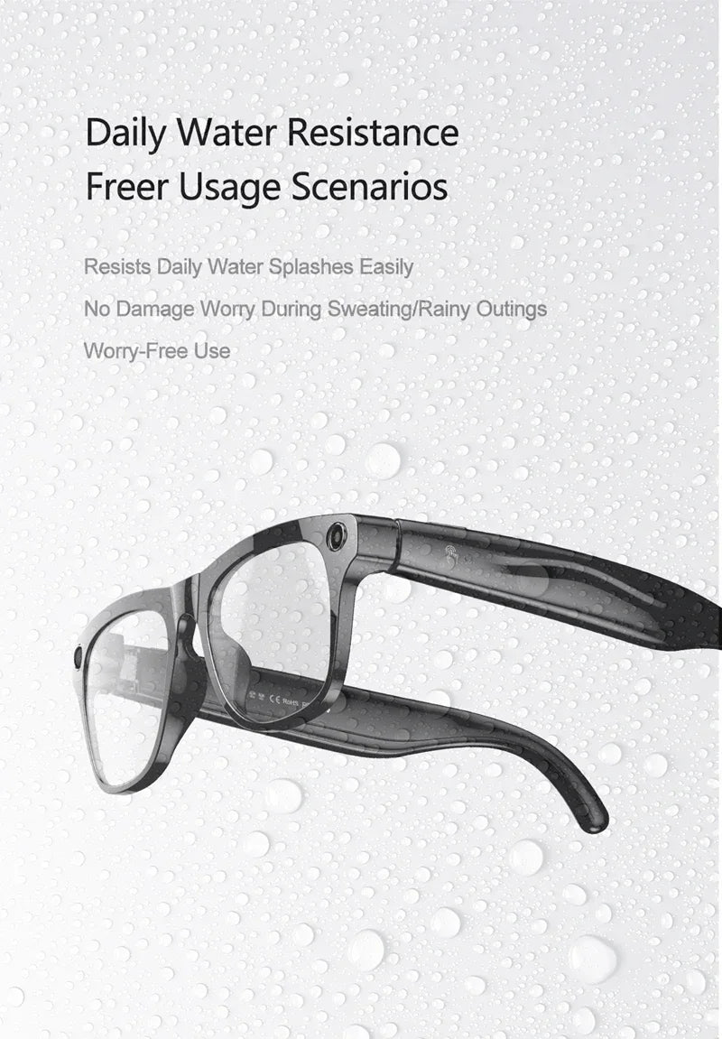 6K HD AI Camera Glasses 800MP Photochromic Multifunctional Smart Glasses Bluetooth Calling Photo Video ChatGPT Music Translation