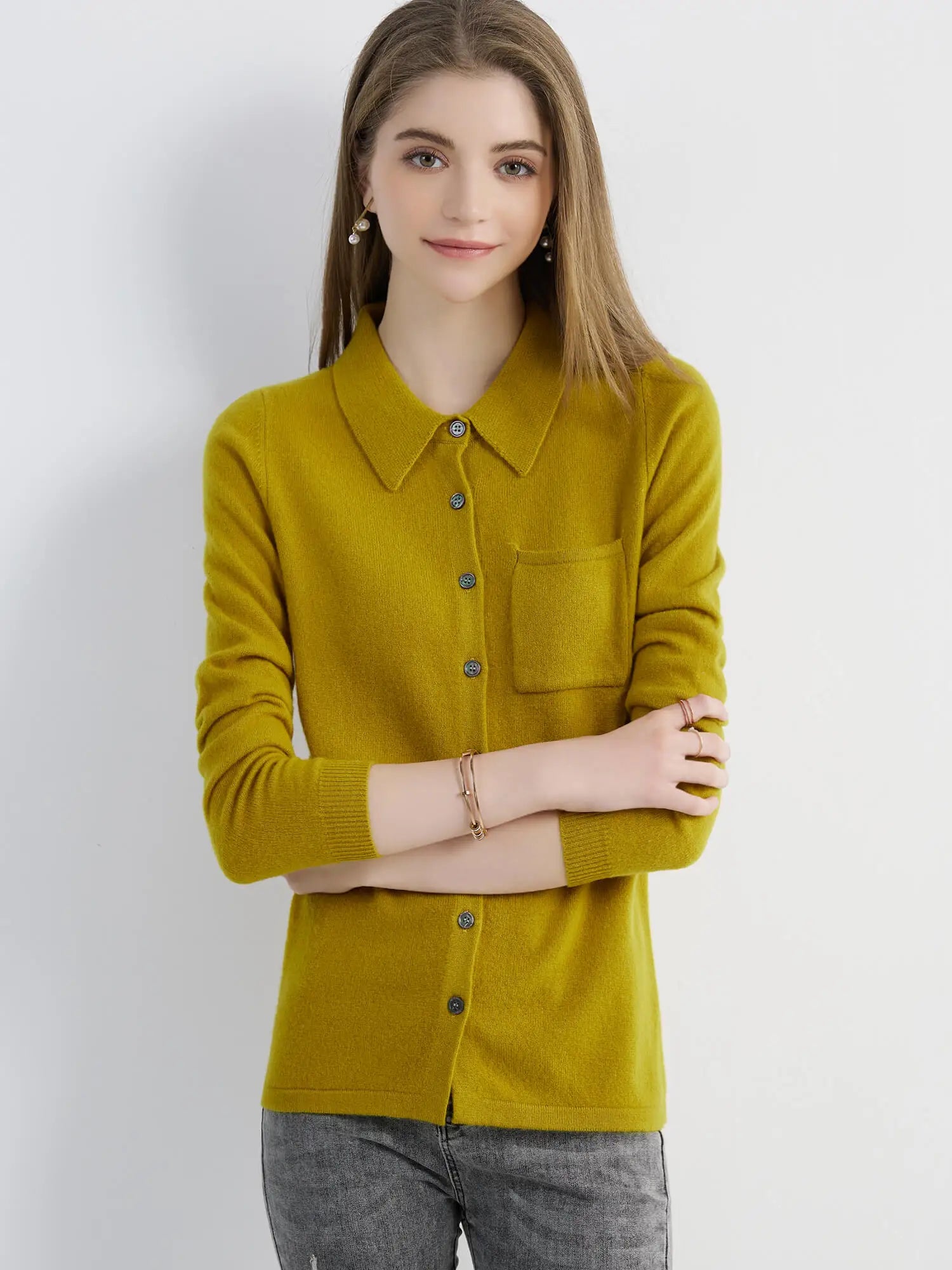 Cardigan for Women Tops Sweater Knitwears Cardigans Knit Coat 100% Wool 2023 Spring Vintage Jumper Jacket Clothes Korean Fashion