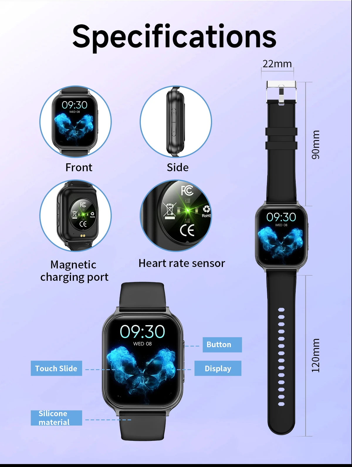 Bluetooth Call Fitness Smart Watch (2026 Model)