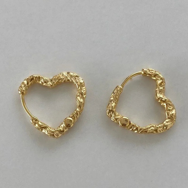 XIYANIKE Summer Heart Hoop Earrings For Women Girl Sexy New Fashion Trendy Jewelry Gift Party Wedding pendientes mujer