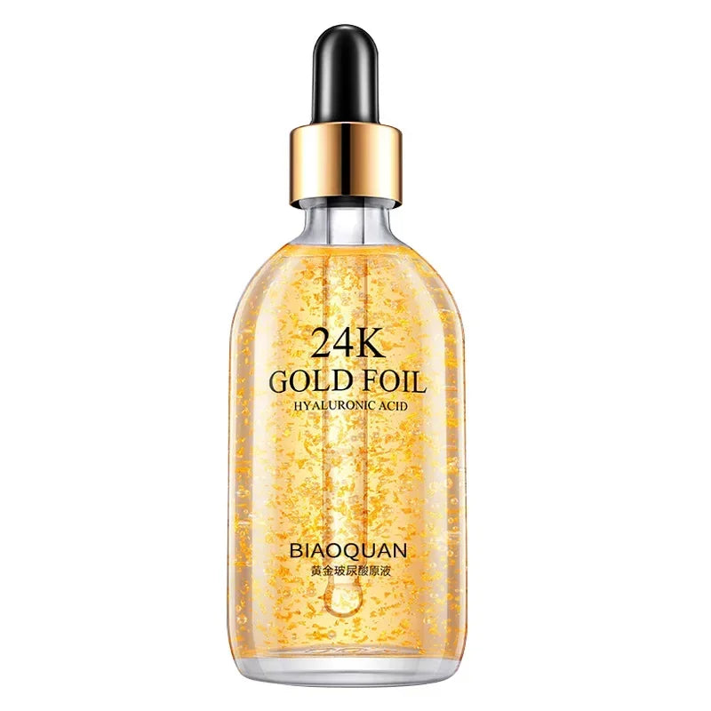 100ml 24k gold foil essence anti wrinkle lifting and firming essence pore shrinking essence skin care product