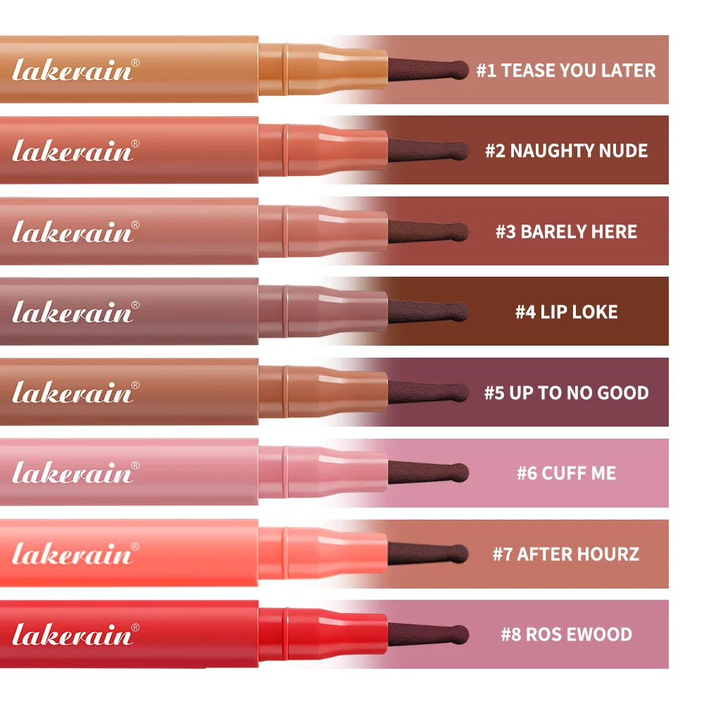 8 Colors Lip Lingerie Lip Liner Long Lasting Waterproof Stain Transfer Proof Smudge Resistant Color No Bleed Formula Cosmetics