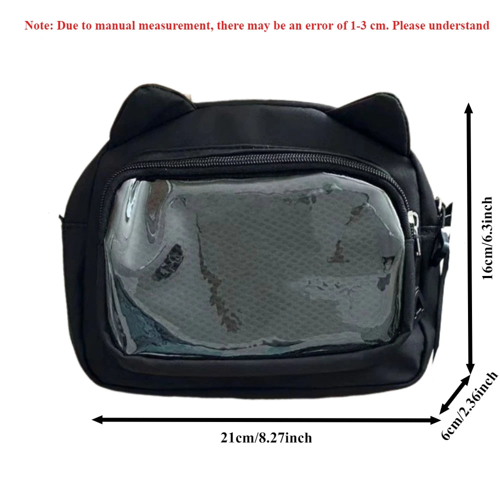 Y2K Fashion Transparent Ita Bag Backpack Style