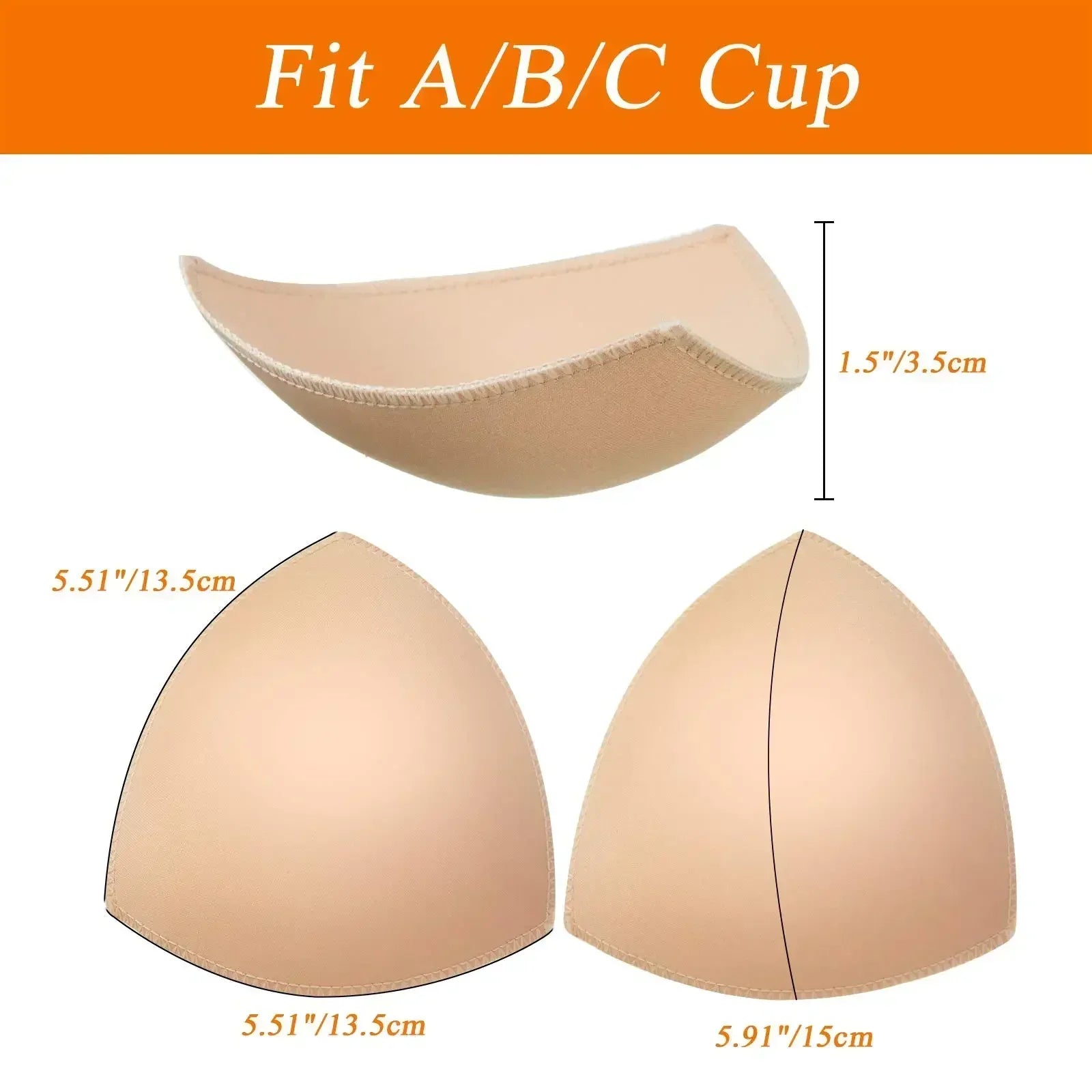 2025 Triangle Sponge Push Up Bra Pads Set for Women Invisible Insert Swimsuit Bikini Breast Enhancers Chest Cup Pads Accessories