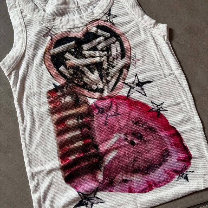 Woman Clothes Women Trashy  Tops Suspenders Female Harajuku Baby Crop Top Sexy Summer Casual Cropped Emo Corset Y2k 2000s