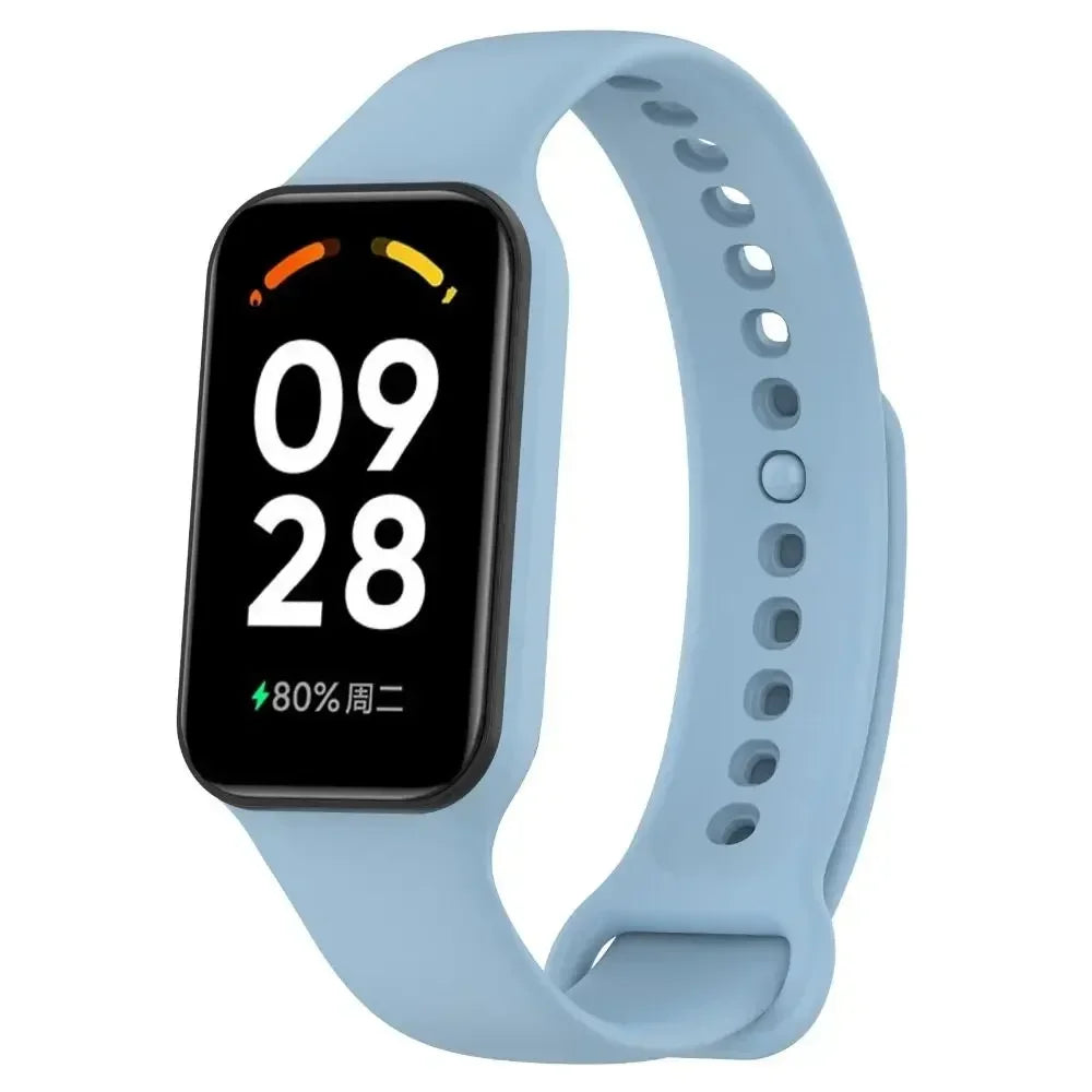 Silicone Strap for Xiaomi Band 8 Active Strap Replacement Sport Band Wristband Correa Bracelet Mi Smart Band 8 Active Watchband