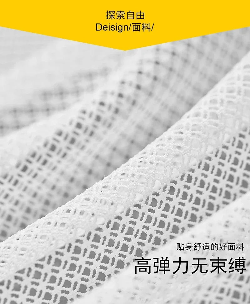 Ice Silk Men Underwear Sheer Mesh Sexy U Bulge Pouch Briefs Male Ultra-thin Breathable Underpants Mid Waist Hollow Panties Cueca
