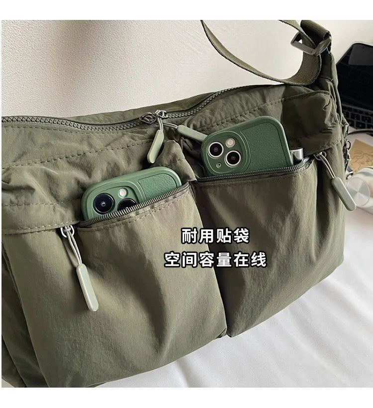 Spring and summer canvas bag women's new hot selling women's bag Youjia high-end sense one-shoulder crossbody bag light luxury n