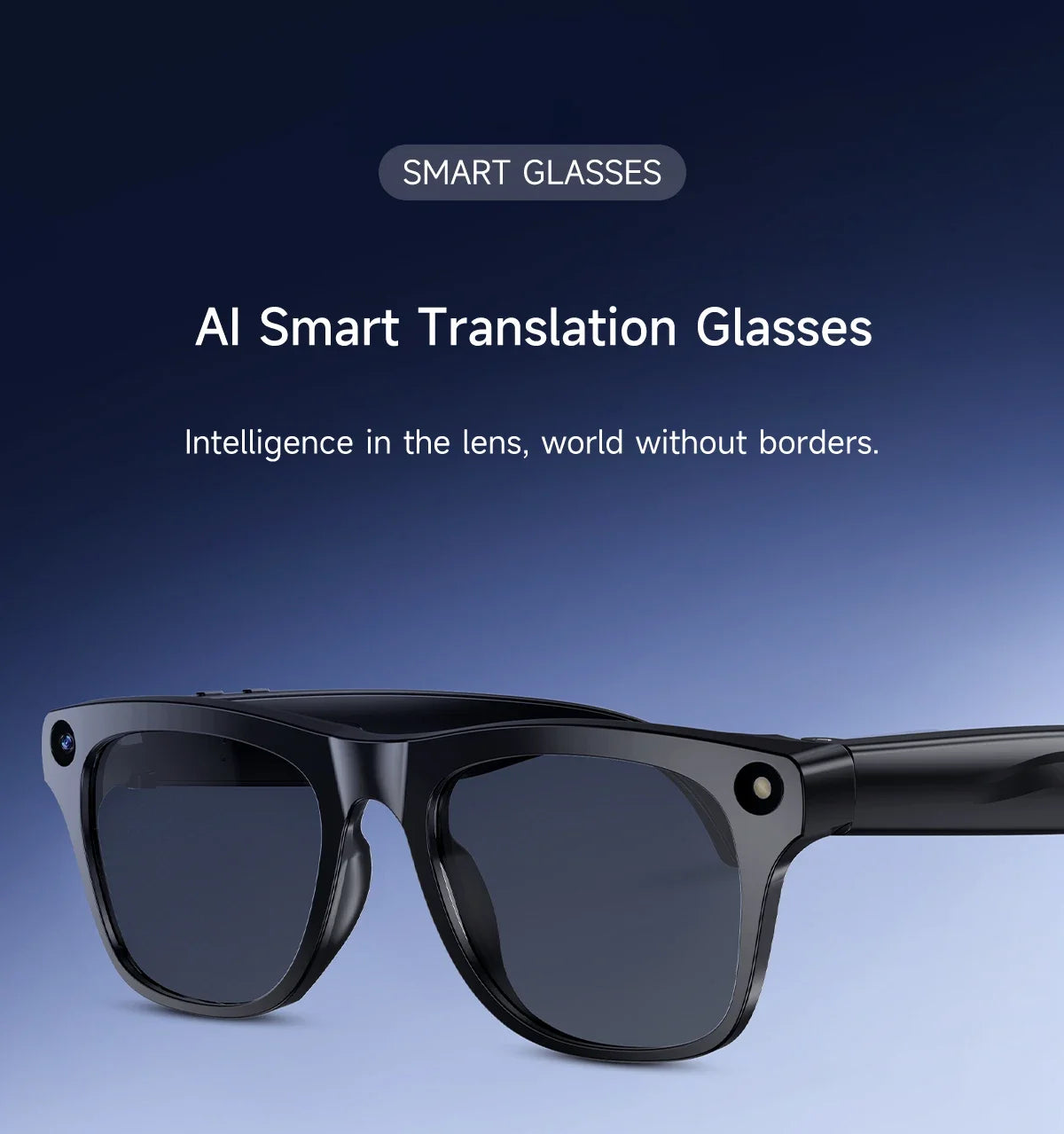 2026 Brand New AI Smart Glasses 100W HD Camera Take photos AI Translation Surround Music Recording BT Call Men Women Sunglasses